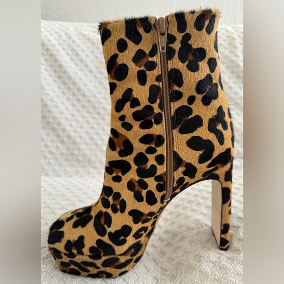 iL Fratellino Rising Star Ankle Booties in Leopard Print Pony Hair Size 38 US 8 - Picture 9 of 14